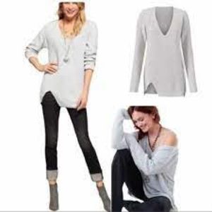 Women's Cabi V-Neck Sweater w/ Zip - XL